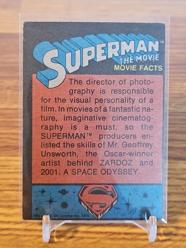 Vintage 1978 Topps Superman Heroic Stranger from the Stars Card-50 - Picture 2 of 2