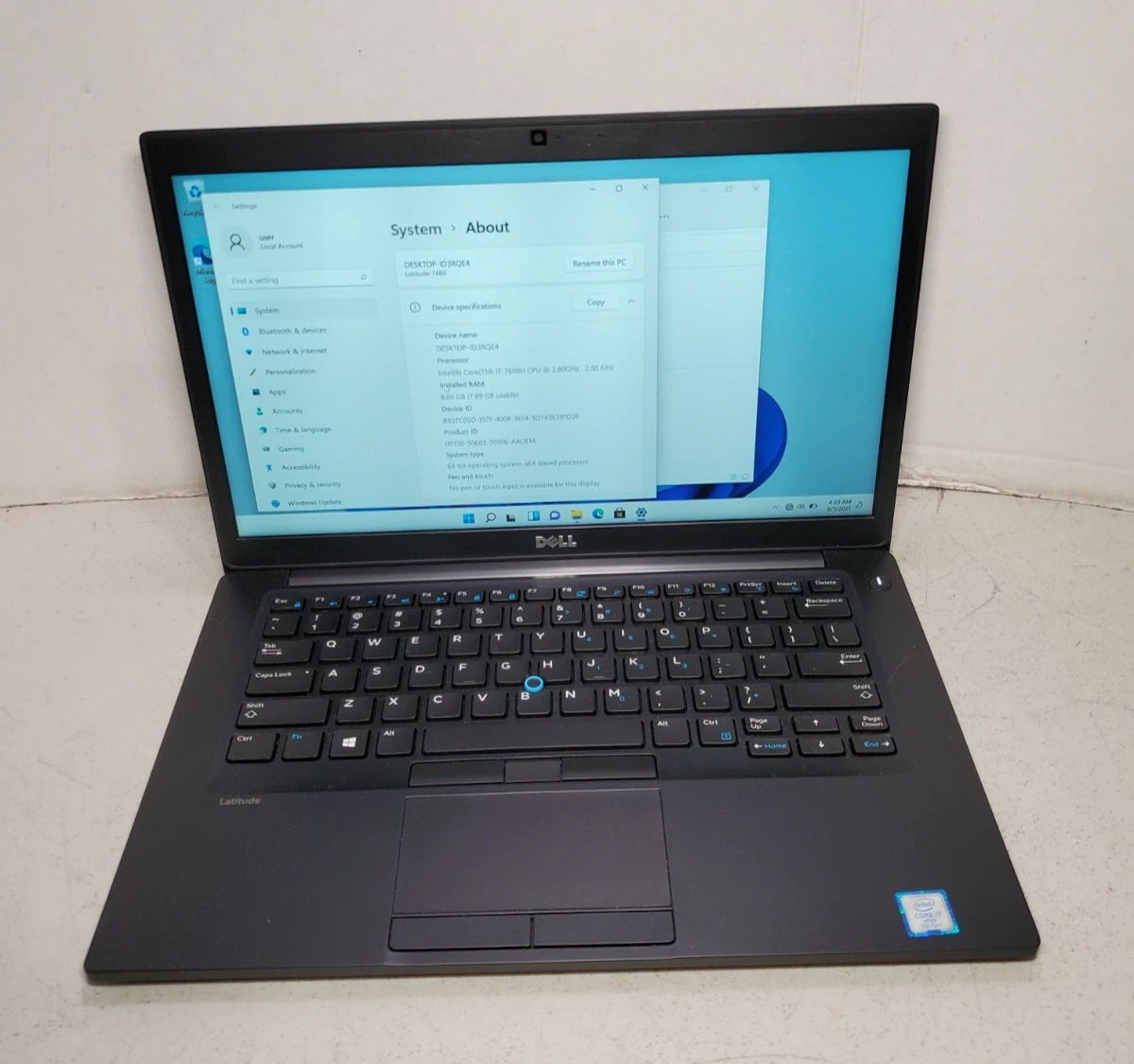 Dell Intel Core i7 7th Gen. 8 GB RAM PC Laptops & Netbooks for