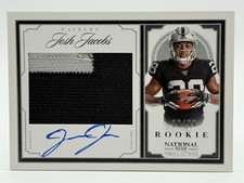 2019 National Treasures Crossover Rookie GU Patch Autograph Josh Jacobs /99🔥