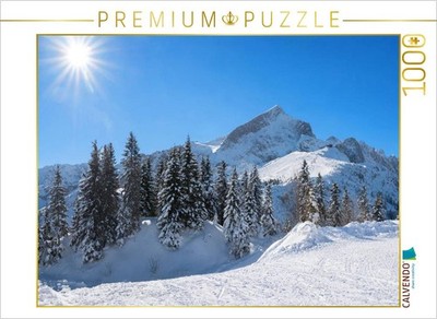 CALVENDO Puzzle Skigebiet Kreuzeck und Alpspitze | 1000 Teile Lege-Größe 64x48cm