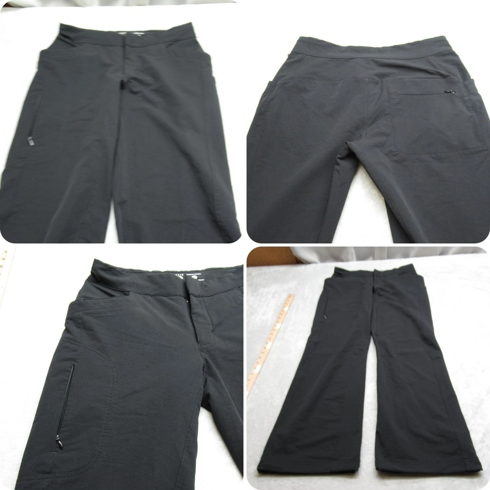 Mountain Hardwear Softshell Pants Womens 30x31 Black Hiking Water Resistant Flex