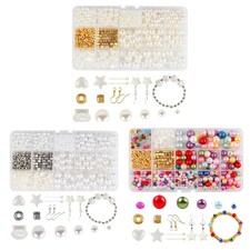 Jewelry Making Set 1020Pcs Assorted Size Imitation Pearls Beads with Accessories