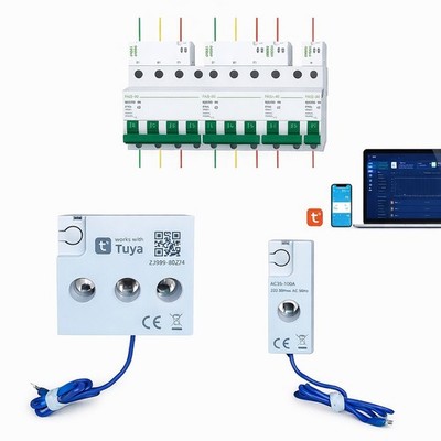 Matis BPM Energiezähler Tuya Smart Life WLAN 1 und 3 Polig Kompakte ausführung