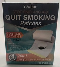 Yuaben Quit Smoking Patches Step 1 21mg 30 Patches Quit Easily No Cravings New