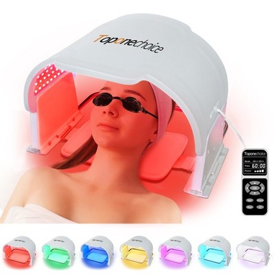 Best LED Face Mask Light Therapy Home Use 7 Color LEDs Red Blue Light Mask