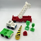 Vintage Fisher Price Little People Vehicle & Accessory Lot Of 7 Fire Engine Mail