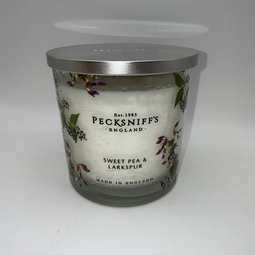 Designer Pecksniffs Sweet Pea & Lark Spur XL 3 Wick Candle 595g 19oz π - Picture 3 of 8