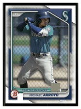 2024 Bowman Prospects #BP-97 Michael Arroyo Seattle Mariners Baseball Card 34644