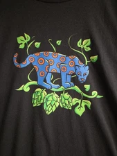 PHISH Lawson's Finest Liquids Hopcelot IPA OCELOT Tribute Beer T-shirt 21x29 (L)