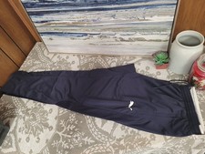 Puma Mens Training Pants Navy White XL