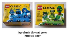 🔥LEGO CLASSIC CREATIVE BRICKS LOT OF 2 BLUE AND GREEN #11006 & #11007 SEALED