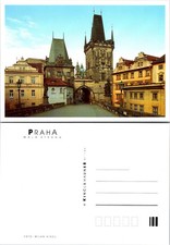 Europe Czech Republic Prague Charles & Lesser Town Bridges & Towers Postcard