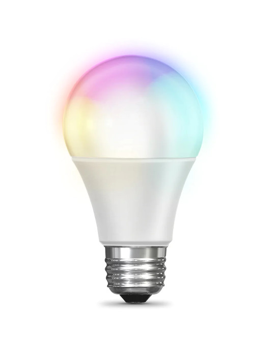 2 PACK FEIT 9W 60W Color Changing A19 Alexa Google Smart Wi-Fi Light Bulb