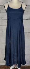 Wishlist Maxi Dress Womens Small Lightweight Overlay Casual Boho Beachy Crinkled