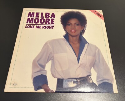 MELBA MOORE: love me right / instro Capitol Records 12'' Single 33 RPM