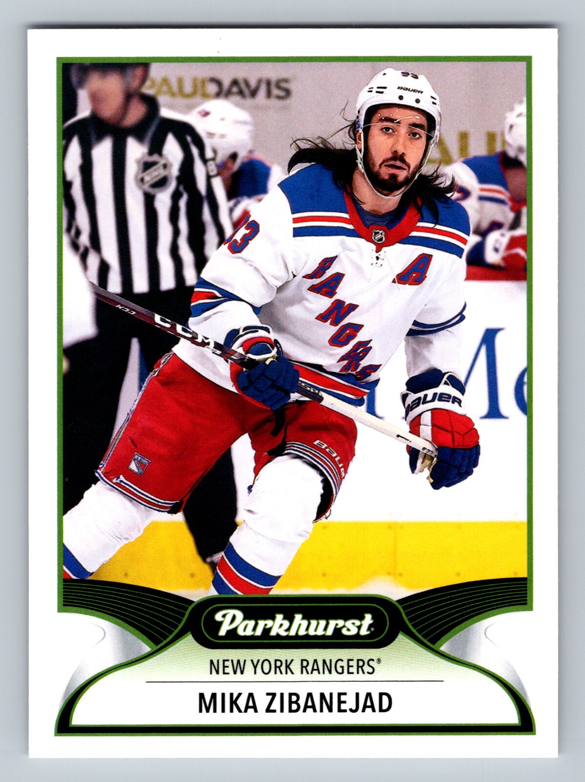 2021-22 Parkhurst #7 Mika Zibanejad RANGERS Hockey card