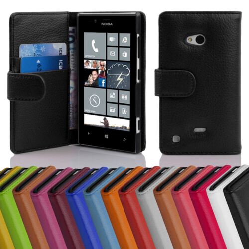 Case for Nokia Lumia 720 Protection Wallet Phone Cover Book Magnetic - Afbeelding 1 van 6