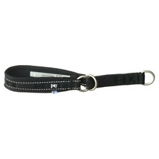 Hurtta ECO Casual Zugstopp-Halsband für Hunde, schwarz, 3M reflektierend