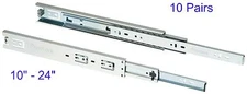 PROMARK Full Extension Ball Bearing Drawer Slides 8"-28" 100 LB