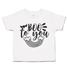 Halloween Toddler T-Shirt Boo to You with Cloud Cotton Bats Boy  Girl Clothes
