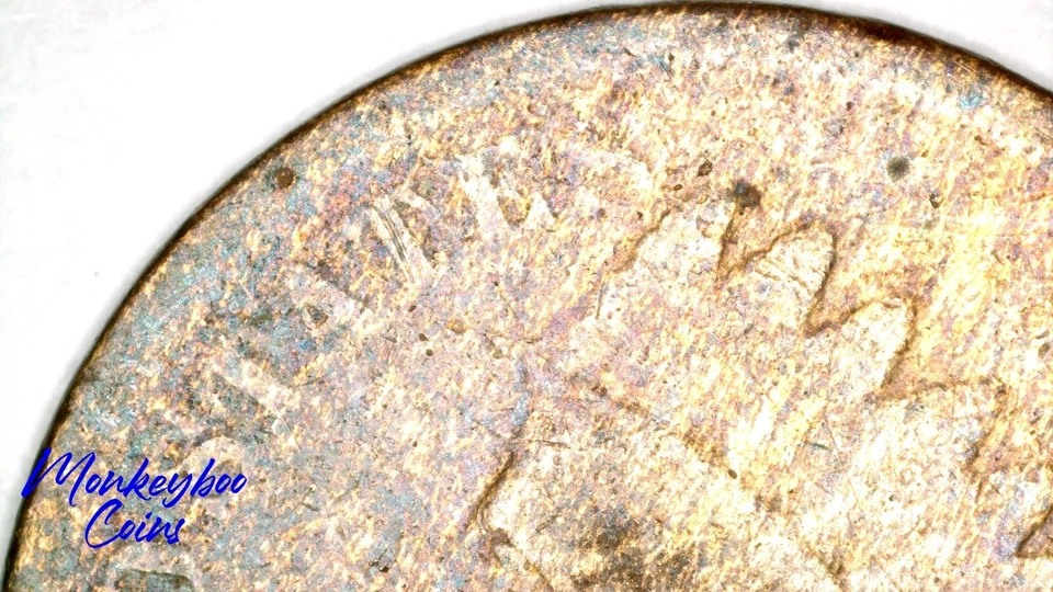 1878 Indian Head Cent - Improper Alloy Mix Wood Grain Woody - Rare Error Coin - Image 2 of 4