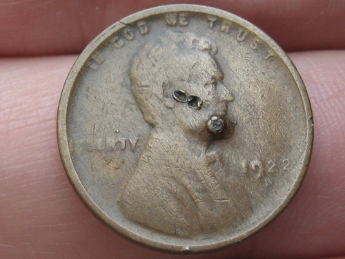 1922 D Lincoln Cent Wheat Penny- Denver, About Good Details, Chocolate Brown