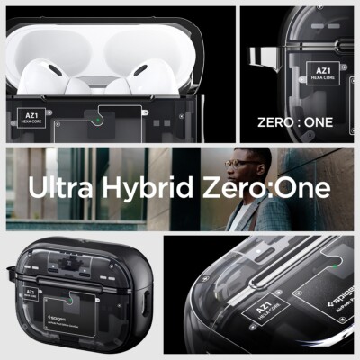 Airpods Pro 2nd Generation Case | Spigen [Ultra Hybrid] (Mag Fit