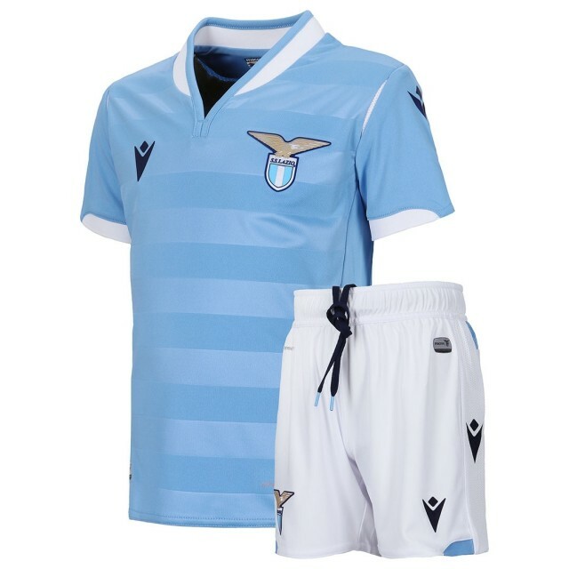 3043/7 Macron Lazio ROM Set Kind Trikot Torhüter Shorts Home Junior Ssl