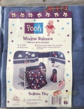 Chambray Denim Window Valance 72 in Red Plaid Hang Tabs Kids Room