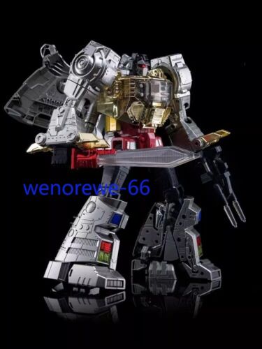 New 4th Party MP-08 MP08 Oversized King Grimlock Prime Stainless Steel Color Ver - Picture 2 of 21