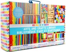 Arts and Crafts Kit - a DIY 1000+ Piece Hobby Craft Supplies & Materials Box