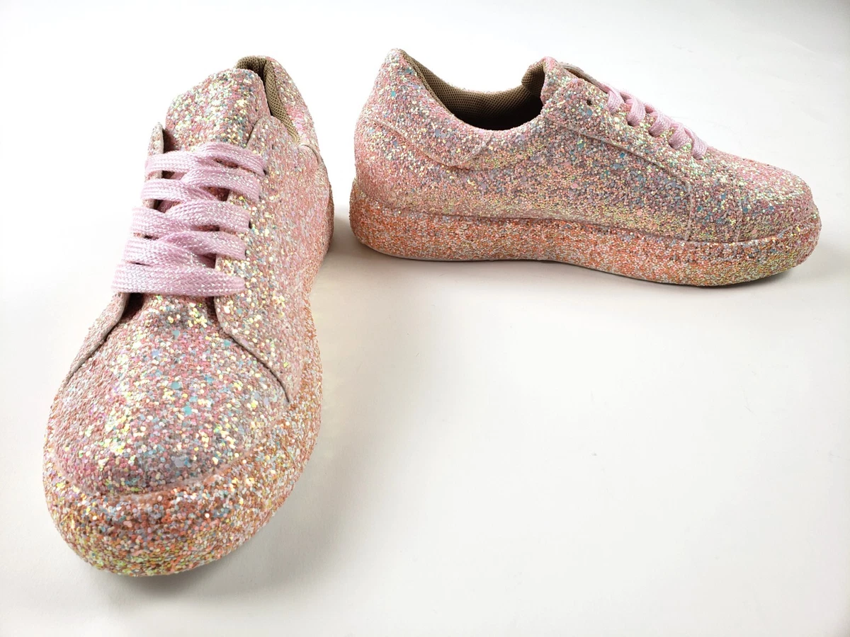 ROSY Pink Glitter Sneaker - Women