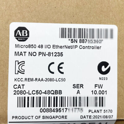 New Sealed  2080-LC50-48QBB Micro850 48 I/O EtherNet/IP Controller