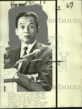 1970 Press Photo Cheng Heng, Cambodian Chief of State in Washington - noo37560