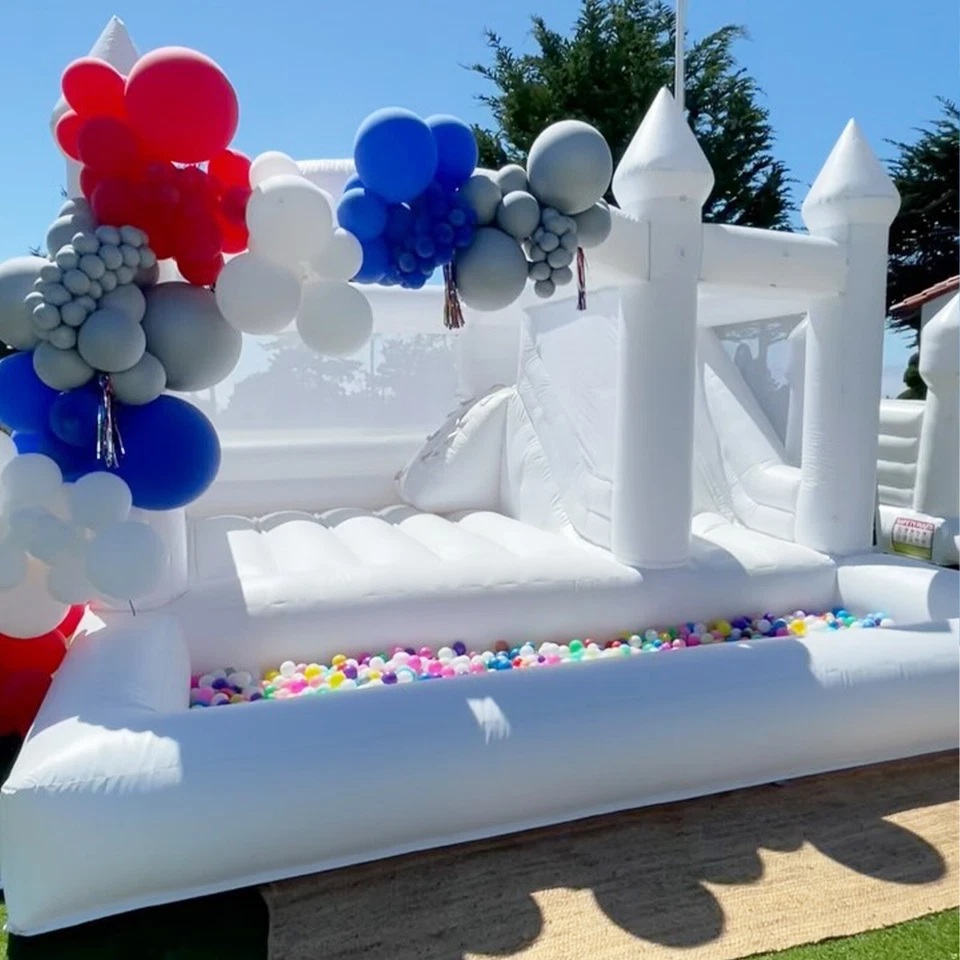 Casa de rebote inflable comercial de PVC de 13 pies/15 pies castillo de salto apto para fiesta infantil Foto 2 de 4
