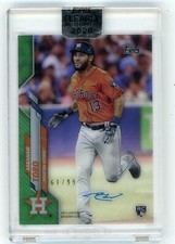 2020 Topps Clearly Authentic ABRAHAM TORO Rookie Card Auto /99 - Astros