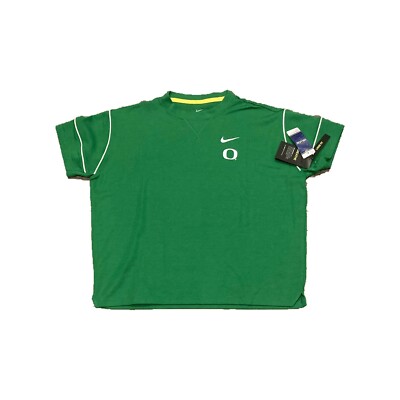 NWT New Oregon Ducks Nike Women's Full Back Duck Face Apple Green Shirt Small