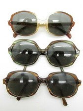 SET of 3 AMERICAN OPTICAL AO ROUND OVERSIZED SUNGLASSES eyewear plastic S474