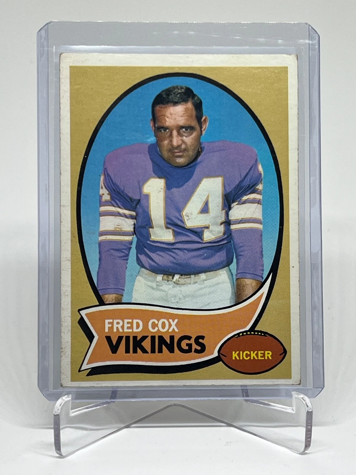 1970 Topps Fred Cox #238 Minnesota Vikings