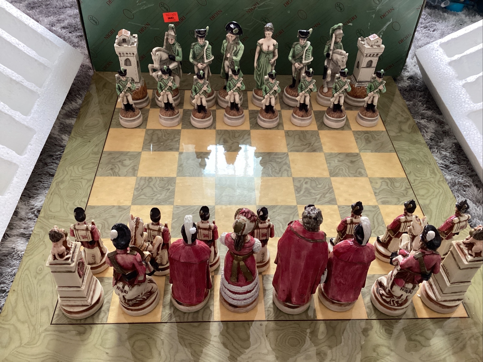 Porcelain chess pieces - Napoleon - Noblie porcelain chess sets