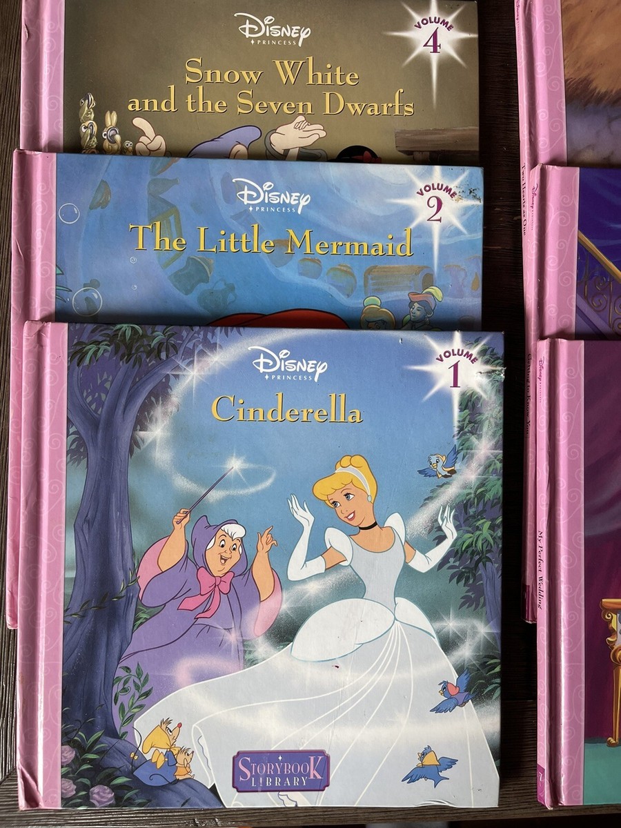 LOT of 10 - DISNEY PRINCESS Book Set Storybook Library Collection