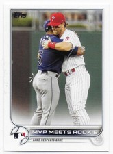 2022 Topps #367 MVP Meets Rookie Wander Franco / Bryce Harper - Rays / Phillies 
