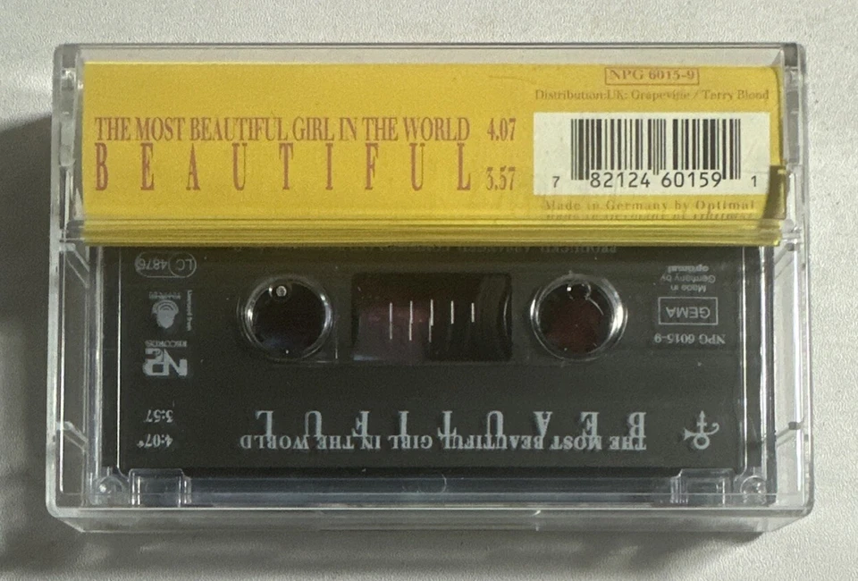 Prince The Most Beautiful Girl In The World Tape Cassette Single 1994 EX / EX - Image 3 of 4