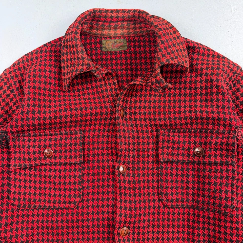 Camisa Chippewa vintage de los años 30 con correa para la barbilla de lana para hombre roja envejecida años 30 20 Foto 2 de 4