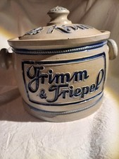 Topf Grimm und Triepel Kautabak Nordhausen alt Steingut! sehr gut erhalten