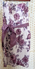 COAST SUMMER DRESS PURPLE FLORAL SLEEVELESS REMOVABLE STRAPS LINED BELT 10 SANR1