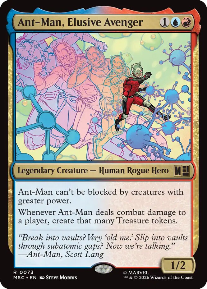 x1 Ant-Man, Elusive Avenger R MTG Commander: Marvel Super Heroes M/NM, English