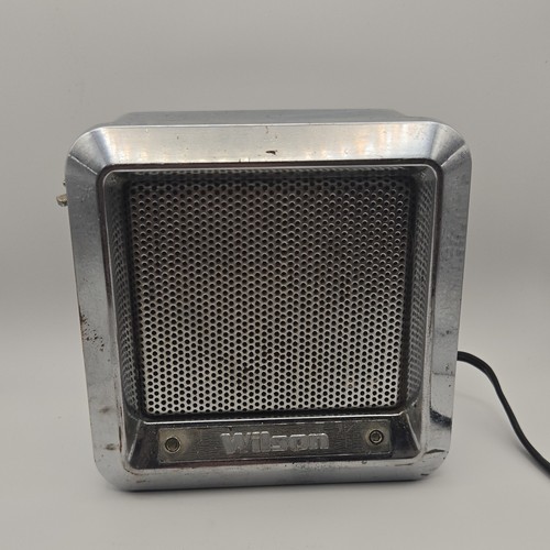 Wilson Wired External Speaker Silver Metal Rectangular, 3.5mm Audio Jack