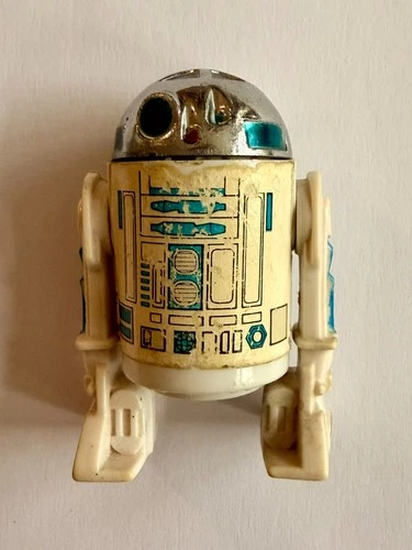 Vintage 1977 Kenner Star Wars R2-D2 SOLID DOME - CLICKS!! - Taiwan