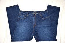 CARHARTT RELAXED FIT MENS DARK WASH BLUE DENIM JEANS SZ 38X34 BD5119-M EUC
